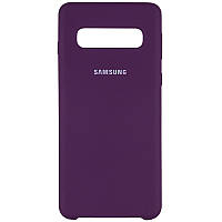 Чохол Silicone Cover (AA) для Samsung Galaxy S10+ Фіолетовий / Purple