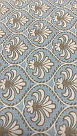 Ткань для пэчворка голубая, орнамент (Gutermann)
