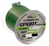 Рибальська волосінь 0.351мм 300м Carp Pro Sport Line Flecked Green (Коропова волосінь без пам'яті)