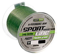 Рыболовная леска 0.351мм 300м Carp Pro Sport Line Flecked Green (Кароповая леска без памяти)