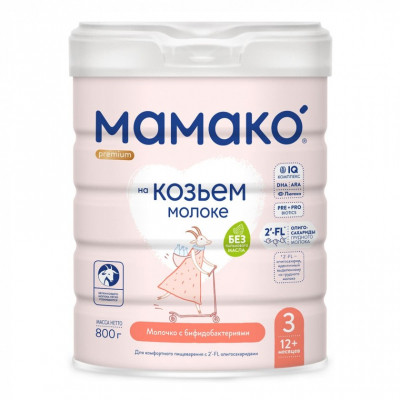 Детская смесь MAMAKO 3 Premium с бифидобактер. от 12 мес. 800 г (8437022039152) - фото 1 - id-p1764452701