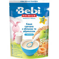 Детская каша Bebi Premium молочная гречневая с яблоком и абрикосом +5 мес. 200 (1105052)