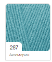 Акрилова пряжа з бамбуком BABY BEST ALIZE Беби Бест Ализе № 287 - морський