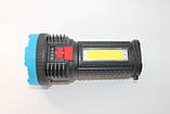 Ліхтар ручний потужний світлодіодний фонарик з акумулятором, зарядка від USB, фото 4