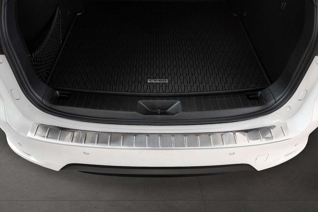 Захисна накладка на задній бампер для Mazda CX-60 2022+ /нерж.сталь/, фото 7