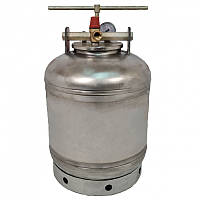 Автоклав гвинтовий на 8 банок із неіржавкої сталі