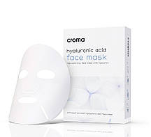Маска для обличчя на нетканій основі з гіалуроновою кислотою Face Mask With Hyaluronic Acid, 3 шт