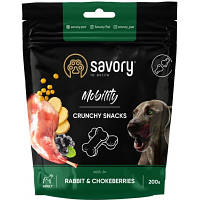Лакомство для собак Savory для здоровья костей и суставов, кролик и рябина 200 г (4820232631362)