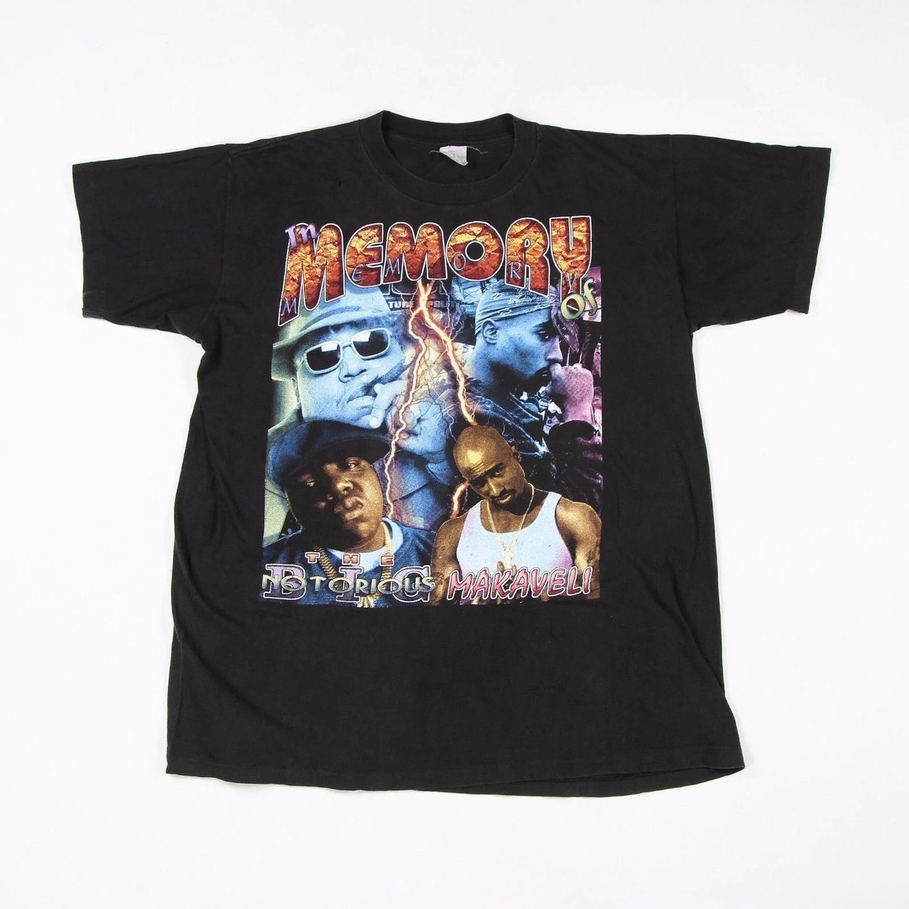 Футболка чорна Biggie Smalls & Tupac Vintage Look T-Shirt XS