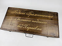 Подарунковий набір шампурів у дерев'яному кейсі РИБАК HAPPY DAYS, фото 5