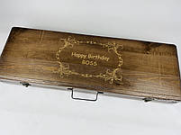 Подарунковий набір шампурів у дерев'яному кейсі М'ЯСНИК HAPPY DAYS, фото 6