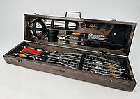 Подарунковий набір шампурів у дерев'яному кейсі РИБАК HAPPY DAYS, фото 2