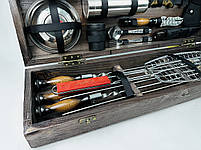 Подарунковий набір шампурів у дерев'яному кейсі РИБАК HAPPY DAYS, фото 4