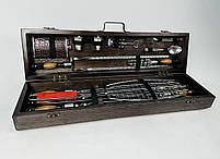 Подарунковий набір шампурів у дерев'яному кейсі ЛІСНИК HAPPY DAYS, фото 3