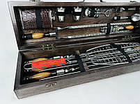 Подарунковий набір шампурів у дерев'яному кейсі ЛІСНИК HAPPY DAYS, фото 5