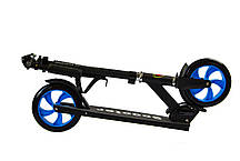 Двоколісний міський складаний самокат "Scale Sports SS-05 1250047615" з регулюванням висоти керма (чорний)., фото 5