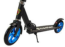 Двоколісний міський складаний самокат "Scale Sports SS-05 1250047615" з регулюванням висоти керма (чорний)., фото 6