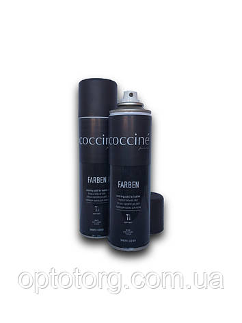 Фарба для реставрації, фарбування шкіри Coccine Farben Чорна 250 мл Польща, фото 3