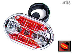 Ліхтар габаритний світлодіодний з лазером овальний для самоката, велосипеда, коляски