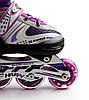 Дитячі ролики з регульованим розміром, світяться колеса Happy Violet розмір 38-42 фіолетові, фото 6