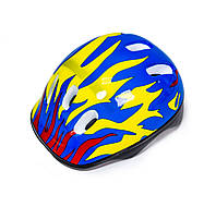 Шлем защитный детский от падений Огонь синий Blue Fire универсальный