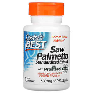 Підтримка передміхурової залози Doctor's Best Saw Palmetto with Prosterol 320 мг 60 капс.