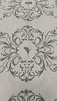 Ткань для пэчворка белая, орнамент беж (Gutermann)