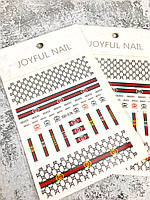 Наклейки для маникюра и дизайна ногтей Joyful Nail DD-578