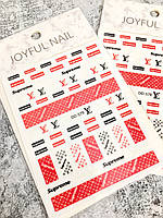 Наклейки для маникюра и дизайна ногтей Joyful Nail DD-579
