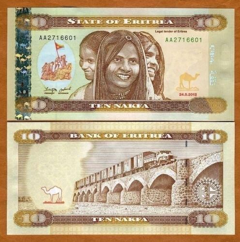 Еритрея 10 накфа 2012 UNC No554, фото 1