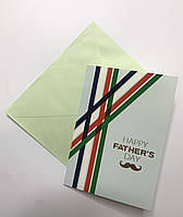Листівка з тисненням "Happy father`s day" 10,5х15 см