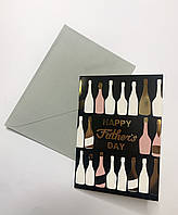 Листівка з тисненням "Happy father`s day" 10,5х15 см