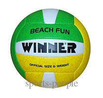 М'яч волейболовий Winner BEACH FUN, зшитий, PU