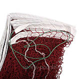 Сітка для бадмінтона ZT Badminton net, розміри: 6*0.78 м, бурдовий колір, фото 3