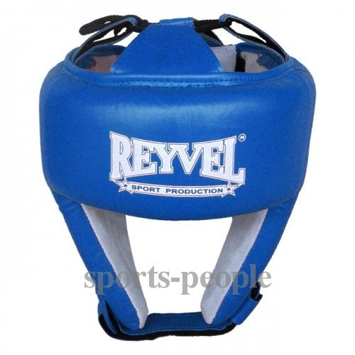Шолом боксерський (для боксу) Reyvel, зверху шнурівка, вініл, різн. кольору, L