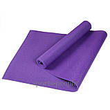 Килимок для йоги та фітнесу, PVC, 173*61*0.4 см, різном. кольори, фото 2