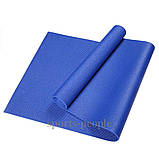 Килимок для йоги та фітнесу, PVC, 173*61*0.4 см, різном. кольори, фото 3