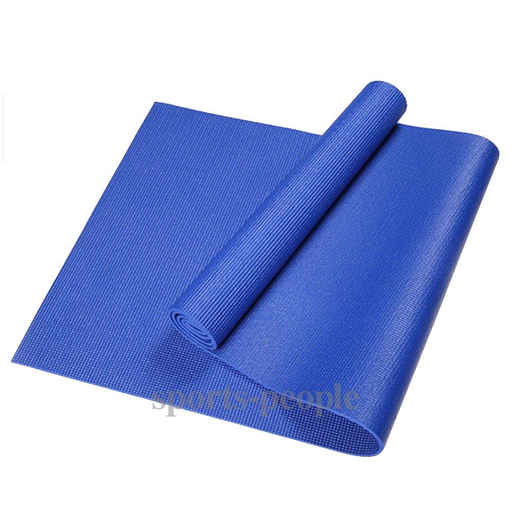 Килимок для йоги та фітнесу, PVC, 173*61*0.6 см, різн. кольори