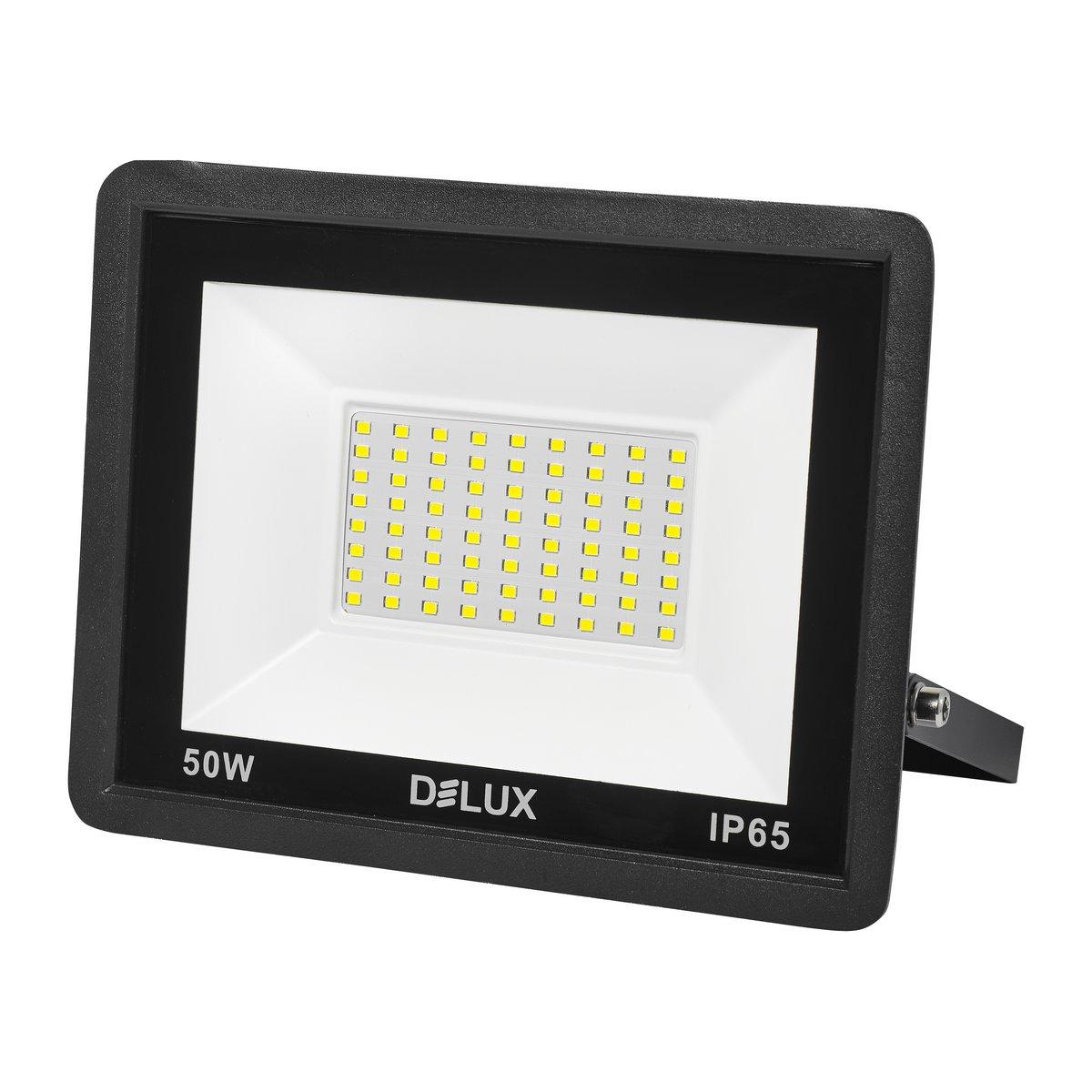 Прожектор LED DELUX FMI 11 LED 50Вт 6500K IP65  чорн.