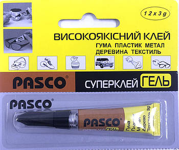 Клей Pasco C-041 супер клей гель 3 г (12/ 48/ 576)