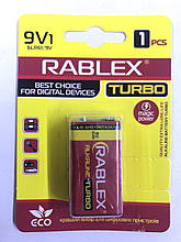 Rablex 6LR61/9V Turbo (Крона) 1шт BLISTER (1/12/60)