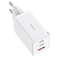 Мережевий зарядний пристрій Baseus 65W GaN5 Pro та кабель Type C to Type C PD 100W White (CCGP120202), фото 3
