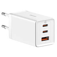 Мережевий зарядний пристрій Baseus 65W GaN5 Pro та кабель Type C to Type C PD 100W White (CCGP120202), фото 4