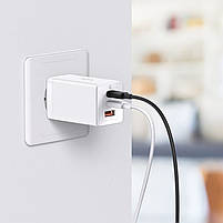 Мережевий зарядний пристрій Baseus 65W GaN5 Pro та кабель Type C to Type C PD 100W White (CCGP120202), фото 9