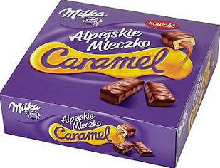 Цукерки Milka Alpejskie Mleczko Caramel пташине молоко з карамеллю, 350 г