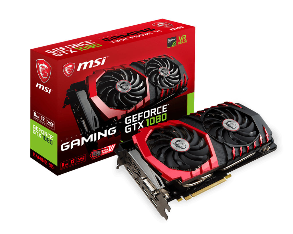 Відеокарта MSI GeForce GTX 1080 Gaming 8GB GDDR5X Refurbished