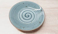 Тарелка обеденная Tulu Spiral grey-blue d26 см фарфор (spiral grey- blue-26)