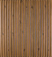 Самоклеюча декоративна 3D панель коричневий бамбук 700x700x8мм