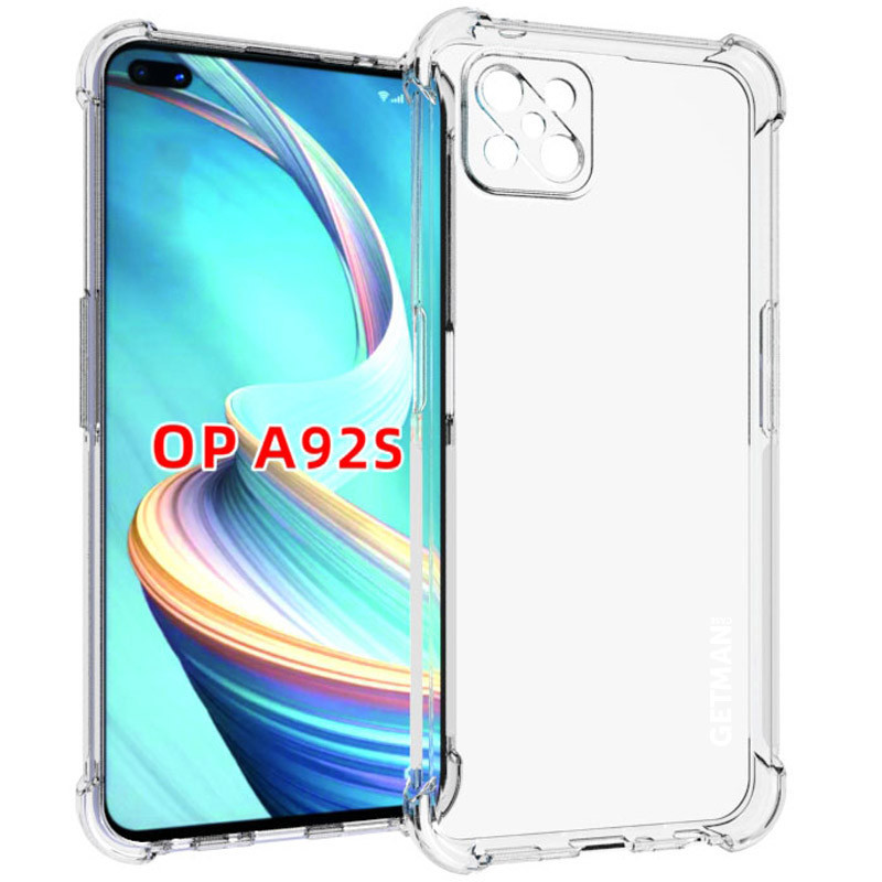 TPU чохол GETMAN Ease logo посилені кути Full Camera для Oppo A92s, фото 1