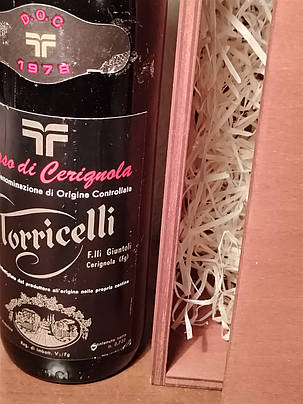 Вино 1978 року Toricelli Rosso di Cerignola Італія, фото 2
